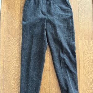 RAEY DESIGNER Women's Speckled Black Cropped Trousers